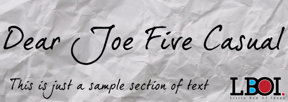 Dear Joe Five Casual