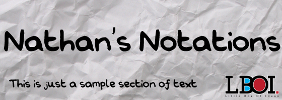 Nathan's Notations