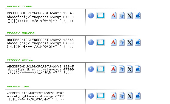 proggy-free-pixel-fonts