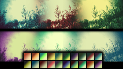 cool vintage gradient photoshop