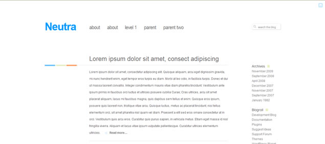 Neutra - Minimal Wordpress Themes