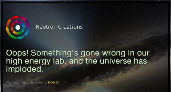 Neutron Creations - 404 Page