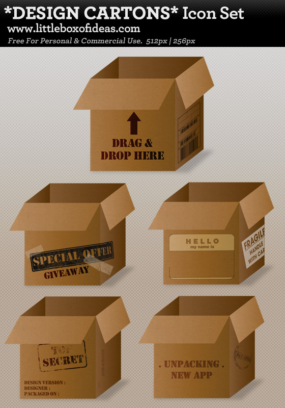 Design Cartons Icons