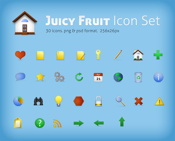 Juicy Fruit Icons