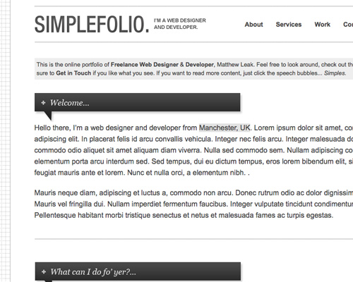 SimpleFolio