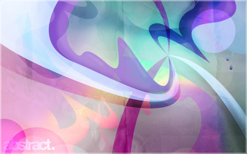 Abstract Wallpaper in Photoshop and Illustrator