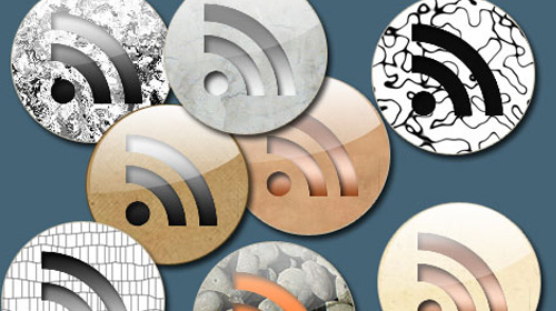 16 RSS round texture buttons