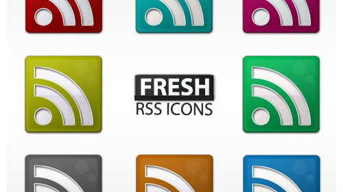 free fresh slick rss icon set