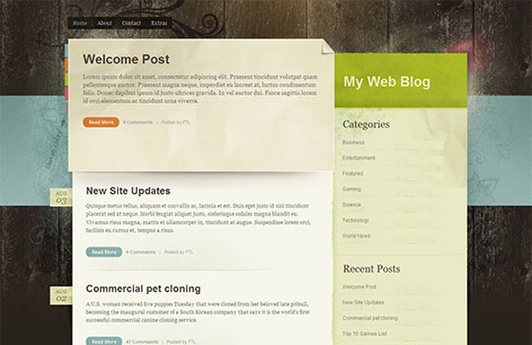 psd wordpress themes