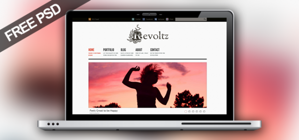 revoltzpromo1 600x281 15 High Quality Free PSD Wordpress Theme