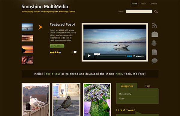 smashing multimedia1 15 High Quality Free PSD Wordpress Theme