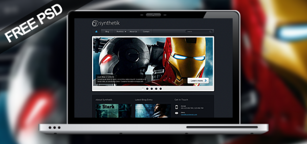 synthetikfreebie free psd wordpress themes