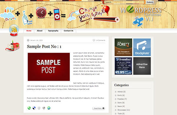 free wordpress psd