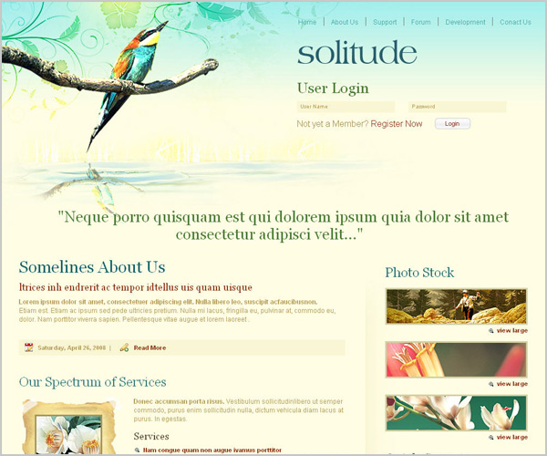 excellent High-quality Free Web Templates to download