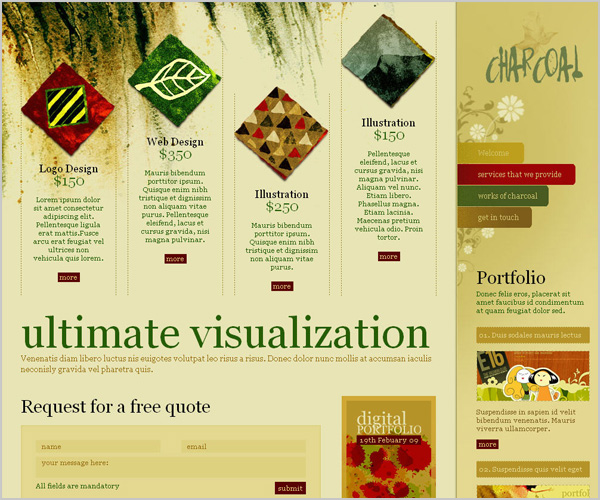 excellent High-quality Free Web Templates to download