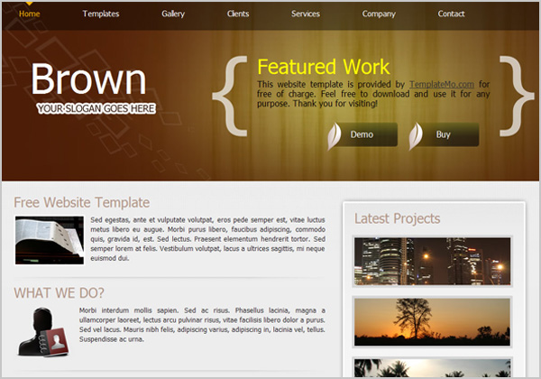 excellent High-quality Free Web Templates to download