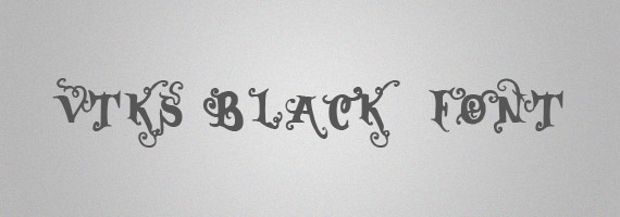 Vtks-black-creative-decorative-free-font