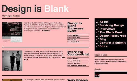 instantShift - Clean And Minimal Web Designs