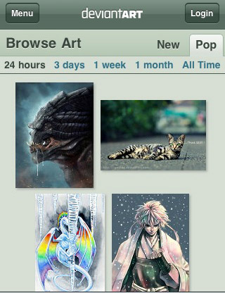 Deviant-art-mobile-web-design-showcase