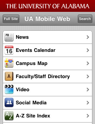 University-of-alabama-mobile-web-design-showcase