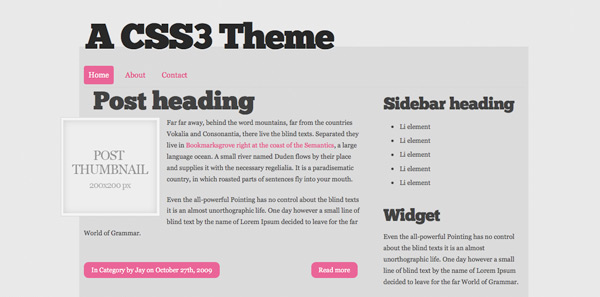 HTML5 themes 15 Free HTML5 CSS3 Templates to Start the Future of Web Design