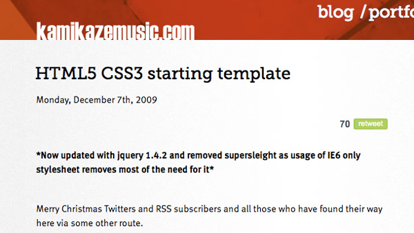 html5 starting template 15 Free HTML5 CSS3 Templates to Start the Future of Web Design