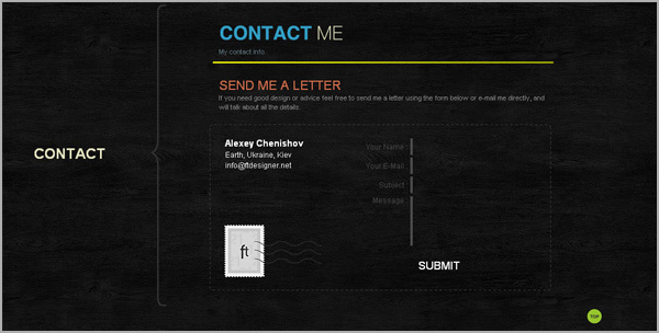 contact form design inspiration