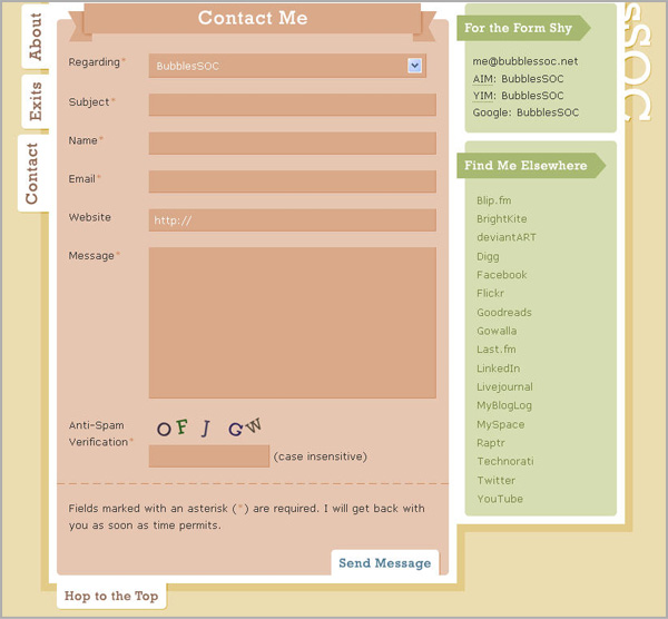 contact form design inspiration