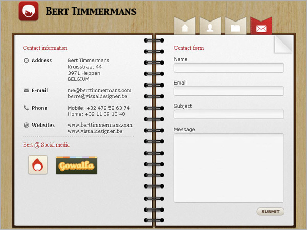 contact form design inspiration