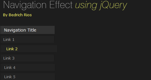 Navigation3 in Excellent jQuery Navigation Menu Tutorials