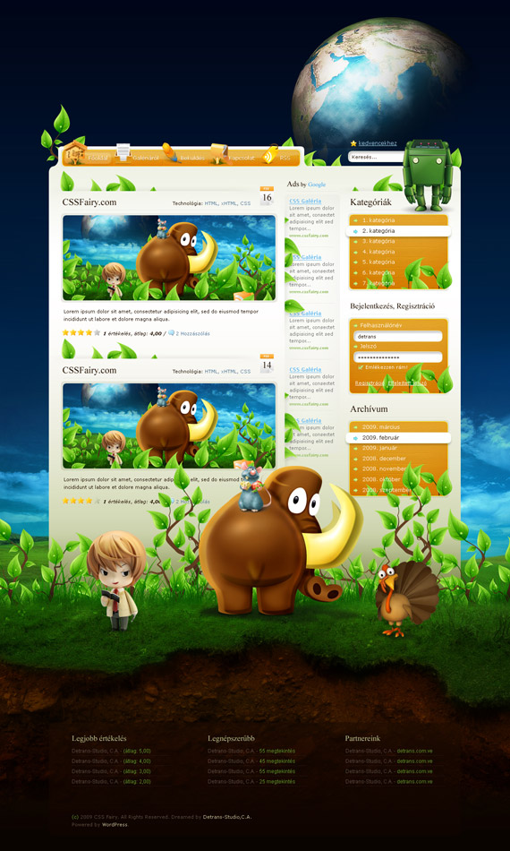 Fairy-theme-inspiration-wordpress-blog-designs