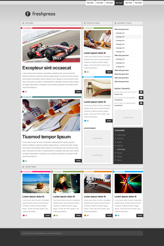 Freshpress-inspiration-wordpress-blog-designs