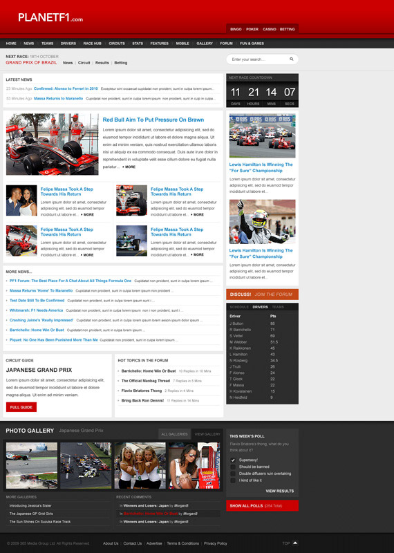 Planet-f1-inspiration-wordpress-blog-designs