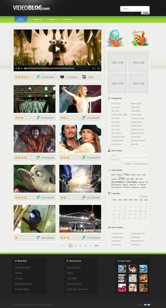 Videoblog-theme-1-inspiration-wordpress-blog-designs