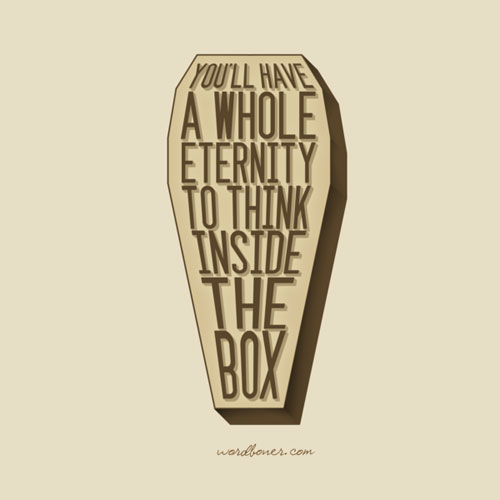 Box Ready For Print Typography Poster