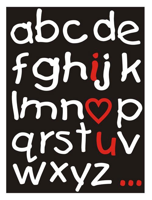 abc Ready For Print Typography Poster