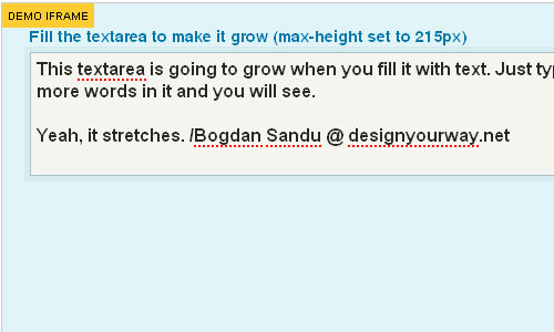 Elastic – Make your textareas grow Facebook style jquery form plugin