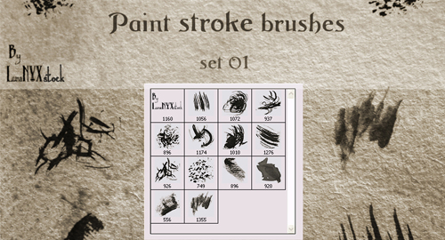 paint stroke brushes