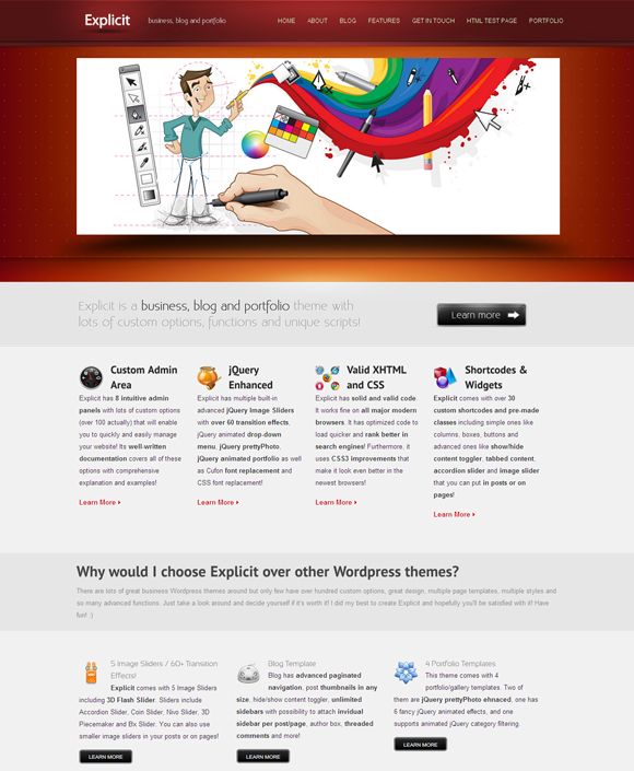 explicit-wordpress-theme