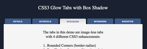 CSS3 Tab Menu