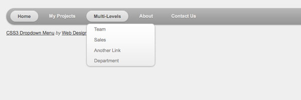 CSS3 Dropdown Menu