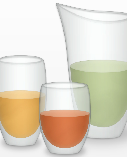 Vector Glases and Jug PSD File by Sed rah Stock 45 (Fresh) High Quality Photoshop PSD Files