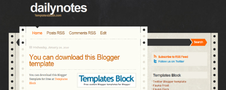 free-blogger-templates-daily-notes