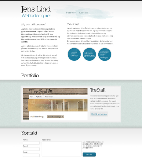 jensl - clean website design