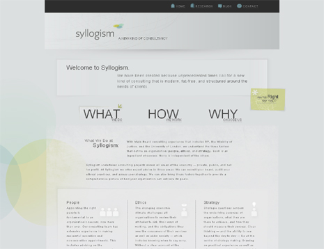 syllogism - clean web design