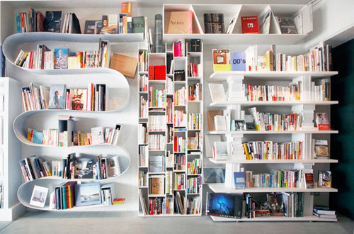 Curly bookshelf