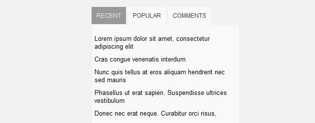 Create Flipping Content Tabs (jQuery)