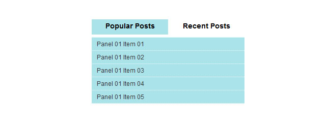 Moving Tab and Sliding Content (jQuery)