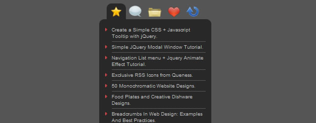 Tabbed Interface / Tabbed Structure Menu (jQuery)