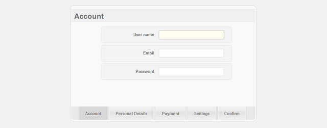 Fancy Sliding Form (jQuery)